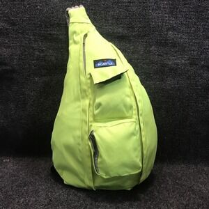Kavu Neon Neon Green Canvas Rope Sling Bag Crossbody Travel Casual Daily Wear